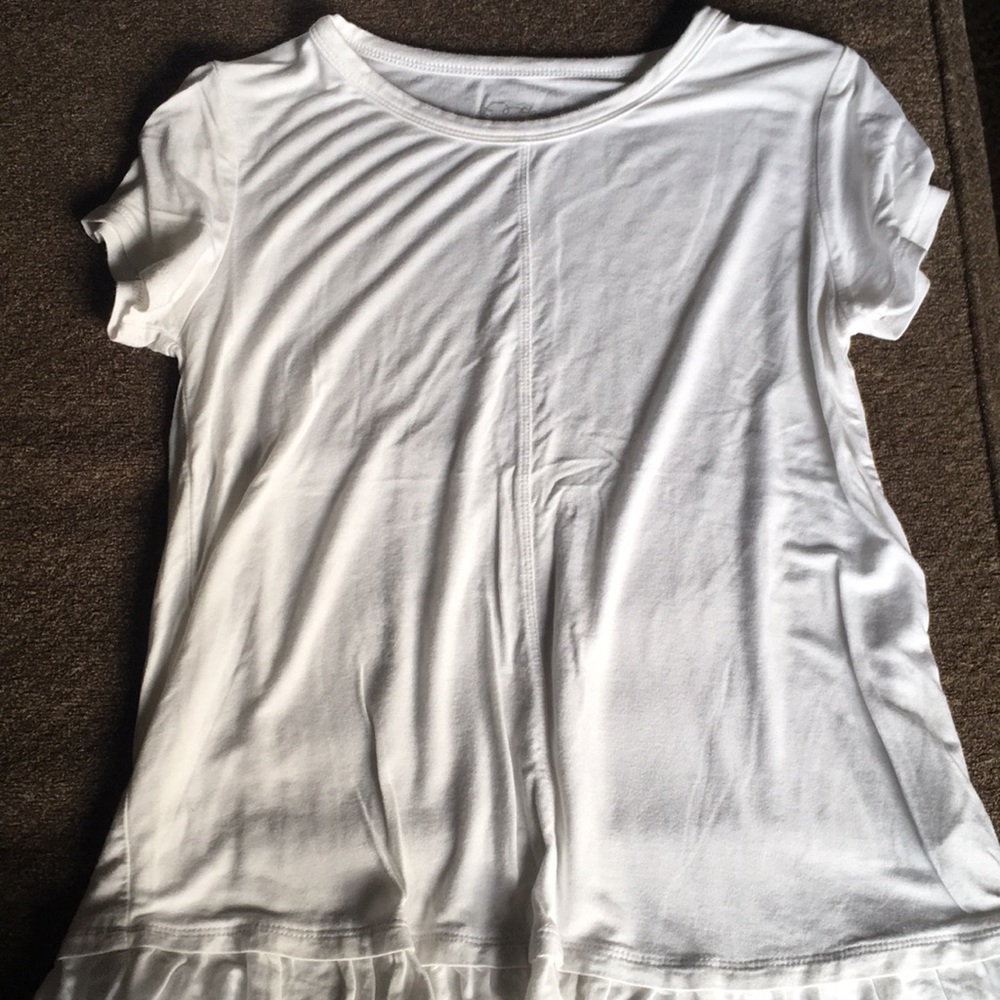 Two white shirts- one tank top, one tee
